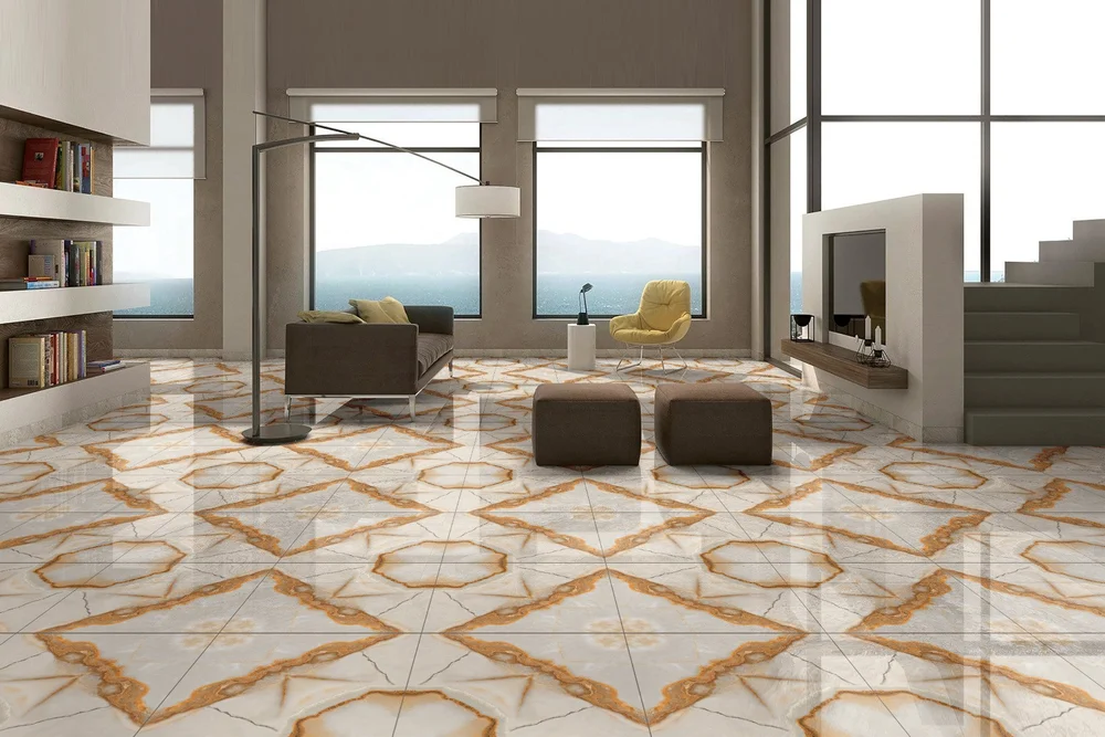 Designer tiles with artisanal patterns